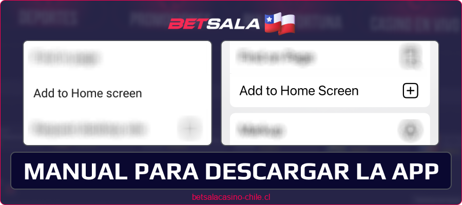 Guía de instalación de la aplicación Betsala CL