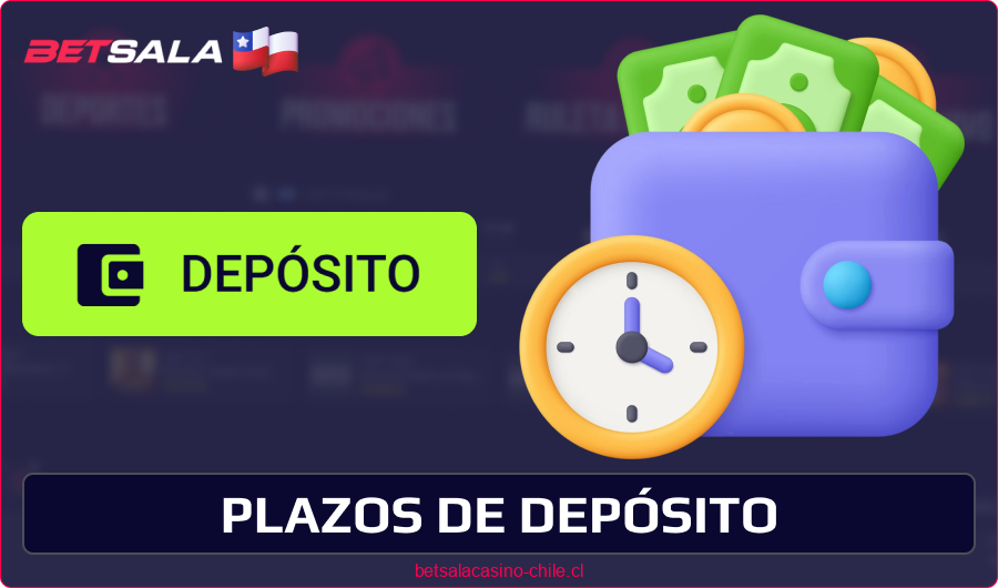 Es hora de recargar tu saldo en Betsala CL